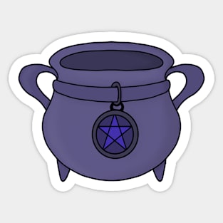 Pentagram Pentacle Cauldron Sticker